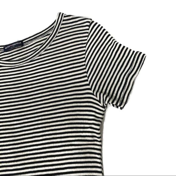 Brandy Melville Striped Janelle Rib Bodycon Dress One Size - Picture 8 of 9